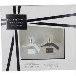Faith Hill Variety By Faith Hill Gift Set For Women 2 Piece With Faith Hill Edt Spray .5 Oz & Faith Hill True Edt Spray .5 Oz