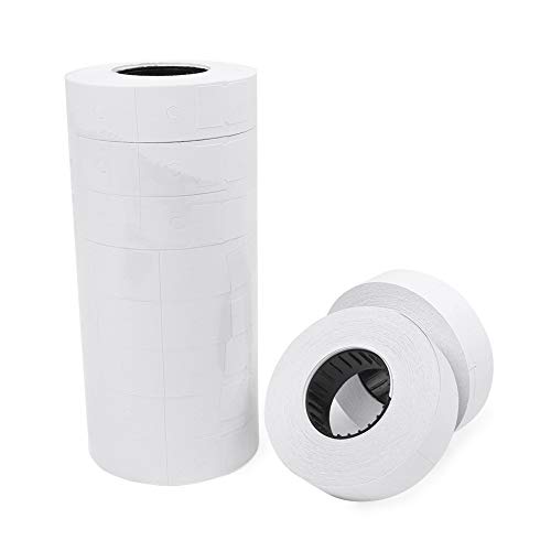 Newsmarts 10 Rolls Label Paper, White Price Label Paper for MX-6600 Price Gun Labeller