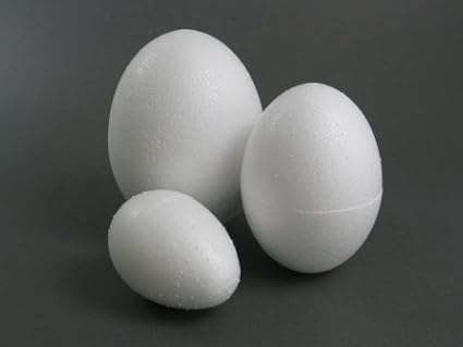 50 Styroporeier 6cm BUDILA-Kreativkollektion
