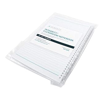 INTEGRITY Cleanroom Notebook, 50 Page (8.5″ x 11″) high Density Polypropylene Cover