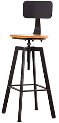 Retro Bar Stool Bar Table Industrial Style Iron Art Solid Wood