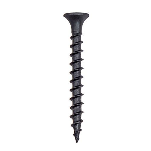 South Main Hardware 330107 1-5/8 Inch #8 Coarse Thread, 9 lbs, Black Drywall Screw with Phillips Drive Bugle Head, 9 Pound