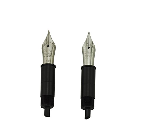 2 PCS Spare Nibs (1 x extra fine & 1 x Medium) For Delike Brass Fountain Pen - Thumbnail 4
