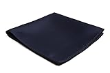 Jacob Alexander Solid Color Pocket Square - Navy Blue