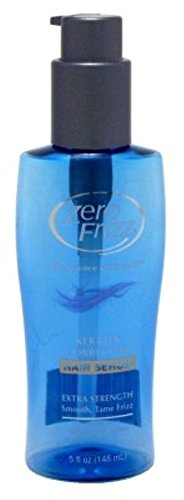 Zero Frizz Hair Serum Keratin Corrective 5 Ounce (145ml) (3 Pack)