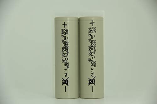 2x Samsung 30T 21700 Li-ion 3.6v 3100mAh Battery (Fully EU/UK Compliant with FREE 18650.UK Battery Case)