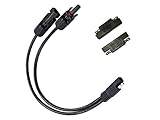 Solar Panel MC4 to SAE Connectors Adapter 10AWG PV Cable Wire for RV Caravan Solar Panels Battery Charger kit with 2pcs SAE to SAE Polarity Reverse Connectors (MC4-SAE)
