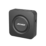 Bluetooth Transmitter/Receiver, ARCHEER 2-in-1 3.5mm Aux Wireless Audio Adapter, Pocket Size, aptx Low Latency, Dual Link Bluetooth HiFi Receivers for Home Audio Music Sound System