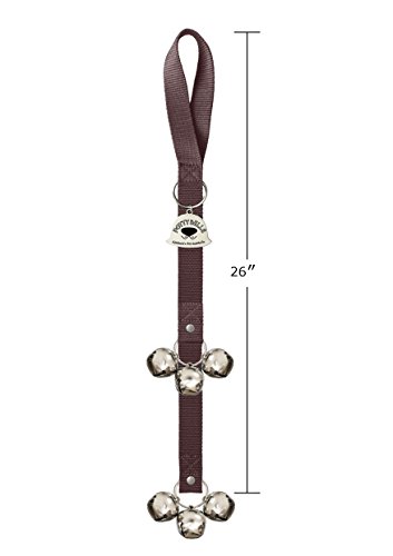 Caldwell's Pet Supply Co. Potty Bells Housetraining Dog Doorbells for Dog Training and Housebreaking Your Doggy. 1.4 Inch Dog Bell with Doggie Doorbell and Potty Training for Puppies (Brown) - Thumbnail 3