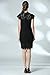 MEROKEETY Women's Sleeveless Lace Floral Elegant Cocktail Dress Crew Neck Knee Length for Party