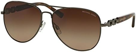 Michael Kors 1003 100213 Gunmetal Fiji Aviator Sunglasses Lens Category 3