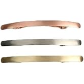 2Pcs Rose Gold Metal Hair Clips French Hair Barrettes Flat Spring Clamps Strong Hold Vintage Hair Clips Snap Hair Accessories for Women Girls Clips and Barrettes Accessories