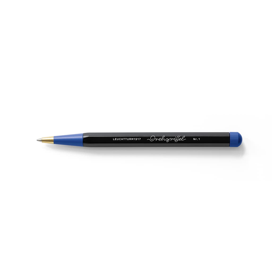 LEUCHTTURM1917 366202 Drehgriffel Nr. 1, Black/Royal Blue - Ballpoint pen, Bauhaus Edition