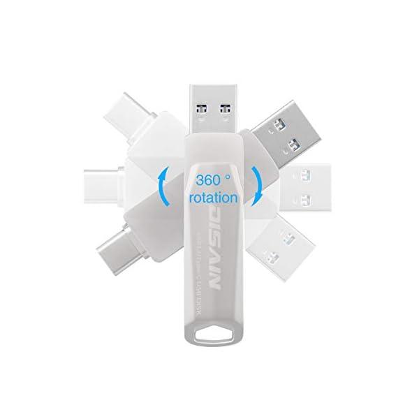USB Stick 64GB, 2 in 1 USB Stick, Type-C USB 3.0 Stick für Smartphone Externer Speicher Stick Speichererweiterung mit… – Bild 3