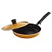 Imusa Casserole with Lid and Handle, STD, Black, Red or Blue (pack of 1)