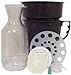 Filtron Cold Water Coffee Concentrate Brewer with Extra 2 Pack of Filter Pads & 3 Replacement Rubber Stoppers