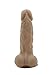 Veiny George 7 Inch Dildo with Stretchable Skin, Realistic Moving Skin Cock with Suction Cup by New York Exotic Novelties (7, Flesh) NYSE0018