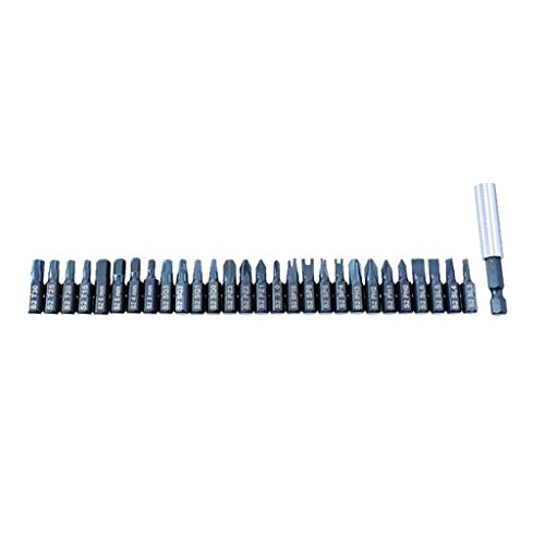 Pulison Magnetic Screwdrivers Bits Set Professional Magnetic Impact Screwdriver Bit Holders Set 29 Pcs 1/4 Drill Holder with Strong Magnetics