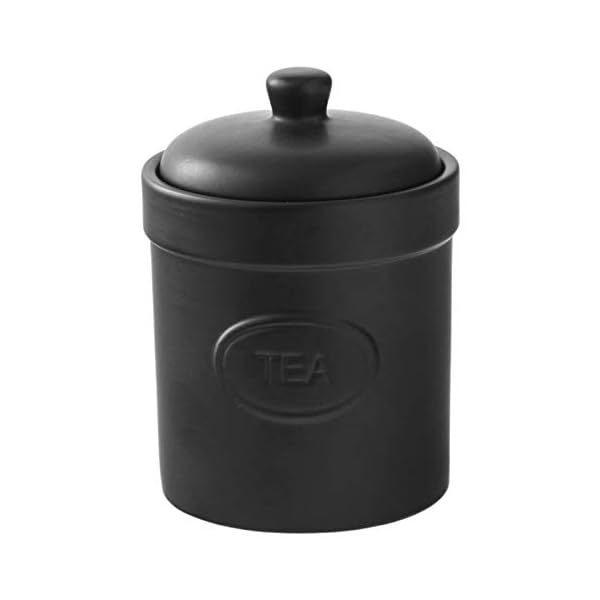BIA-Tea-Canister-Matte-Black-Matte-Storage-Jars-Stoneware-Kitchen-Storage-Tea-Coffee-and-Sugar-Canisters-Set-Kitchen-Storage-Organisation-Available-in-White-and-Black BIA - Tea Canister - Matte Black - Matte Storage Jar - Stoneware Kitchen Storage - Kitchen Storage & Organisation…
