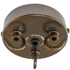 Lamps and Lights Ceiling Rose with Three Hooks (Antique)