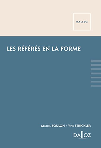 Le  référé en la forme