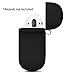 Airpods Accessories Set, OEAGO Airpods Case Protective Silicone Cover and Skin with [Keychain] [Airpods Strap] [Airpods Earhooks] [Travel Carrying Box Case] for Apple Airpod Charging Case - Black