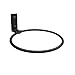 3 Packs Black Metal Wall Mounted Flower Pot Ring Wall Bracket Pot Holder (L)