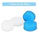 24 Pairs Soft Silicone Ear Plugs Putty Ear Plugs for Sleeping Swimming earplugs for Kids Adults, Transparent + Blue