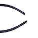 Candygirl Girls' DIY Satin Covered Headbands 1cm Width 36cm Circle Size (20pcs black)