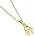Xusamss Hip Hop Alloy Plug Pendant Crystal Necklace 24 Inch Chain
