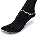 Chuvora 925 Sterling Silver Stylish Leaf Vine Anklet, 9.5 inches