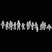 100pcs White Model Train People Figures 1:200 Scale