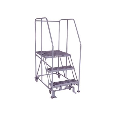 Cotterman Rolling Work Platform - 800-Lb. Capacity, 24in. x 24in. Work Platform, 3 Step, Model# 3WP2424RA3B4B8AC1P6