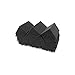 Burdurry New 8 Pack of 4.6 in X 4.6 in X 9.5 in Black Soundproofing Insulation Bass Trap Acoustic Wall Foam Padding Studio Foam Tiles (8PCS, Black)