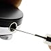 Heavy Duty Badge Reel with Metal Cord and Belt Clip - All Metal Retractable ID Holder with Steel Wire Cable - Industrial Black & Chrome Finish - Key, Name Card Holders by Specialist ID