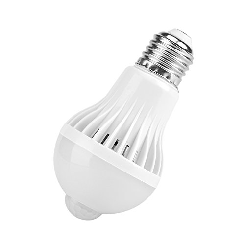Haofy PIR Infrared Motion Sensor Light Bulb, E27 Movement Activated, Automatic for Stairs, Garage, Entrance, Porch (7W)