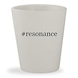 #resonance - White Hashtag Ceramic 1.5oz Shot Glass