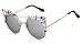 GAMT Sexy Cat Eye Sunglasses Reflective Glasses for Women White