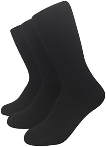 thought - Women's Solid Jackie Plain Bamboo Socks - Pack of 3 Pairs (Black)