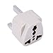 Wonpro Grounded Travel Plug Adapter Type G for UK, Ireland, Singapore, UAE - CE Certified - 3 Pack