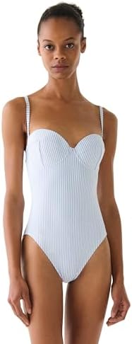 kate spade new york Women's Solids Shirred Front One Piece, Pink