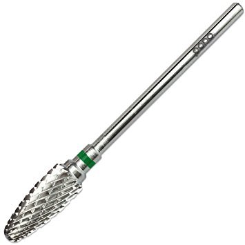 PANA Professional 3/32" Shank Size - Silver Flame Carbide Bit Coarse Grit - Nail Drill Bit for Dremel Machine