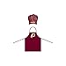 Wirezoll NFL Washington Redskins Chef Hat and Apron Set, Burgundy, One Size
