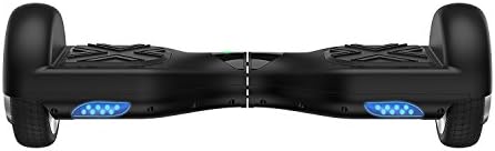 OTTO self balancing scooter UL certified hoverboard with LED light and bluetooth speaker 250Wdual motor 220LB max loaded(Black, 6.5'')