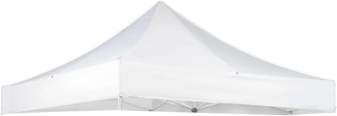 Photo 1 of White Canopy Replacement Cover Compatible with E-Z UP 10' x 10' Commercial Canopy,ES100S,CSF 10WH STL,ES1002F, Encore II, Bonus 4PCS Weight Bags