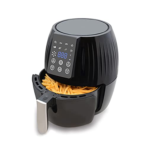 Aurkalri 4.8 Quart Air Fryer with 8in1 Cooking Presets,LED Digital Touchscreen,Recipes And