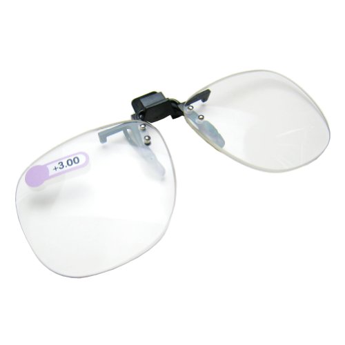 Daiso japan optical clip-on flip-up magnifying reading glasses +3…