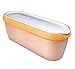 Tovolo Glide-A-Scoop, Non-Slip Base, Insulated Ice Cream Tub, 1.5 Quart, Orange Crush primary