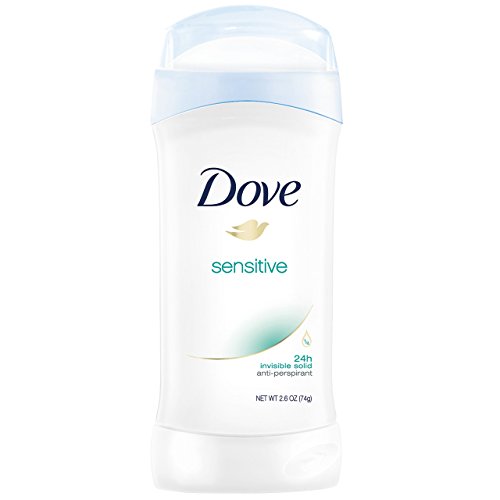Dove Invisible Solid Antiperspirant Deodorant Stick for Women, 6 Count, Sensitive, for All Day Underarm Sweat & Odor Protection 2.6 oz