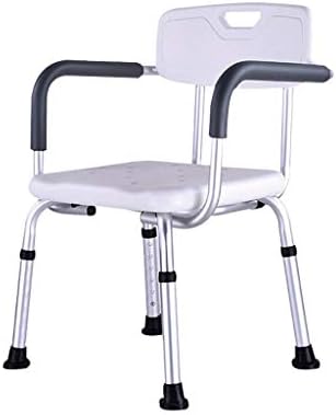 Shower Bench Elderly Bath And Shower Seat Lightweight, White Shower Chair With Height Adjustable Legs, Non-slip Medical Shower Bath Stool Transfer Bench Seat With Bathing Card Slot (Size : C)